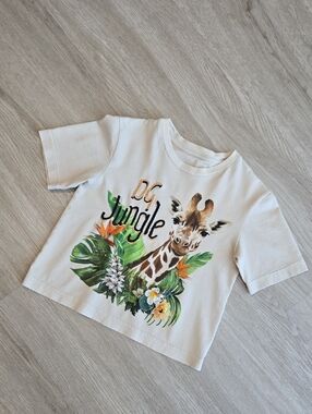 Dolce & Gabbana Kids Jungle Giraffe Graphic Tee, Size 2-3y
